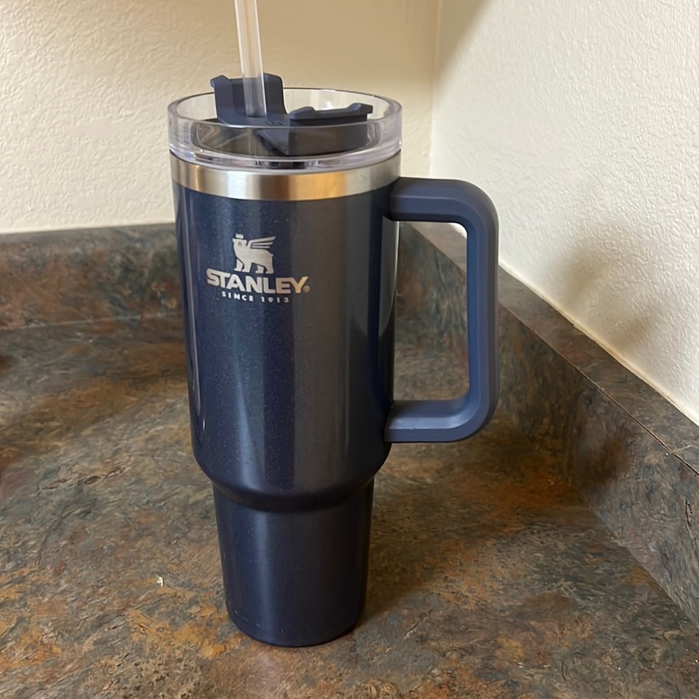 Navy Glitter Stanley 40oz Cup